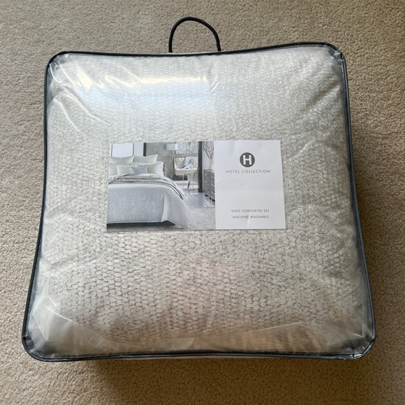 HOTEL COLLECTION Tessellate 3-Pc. Comforter Set, King, - Picture 5 of 10